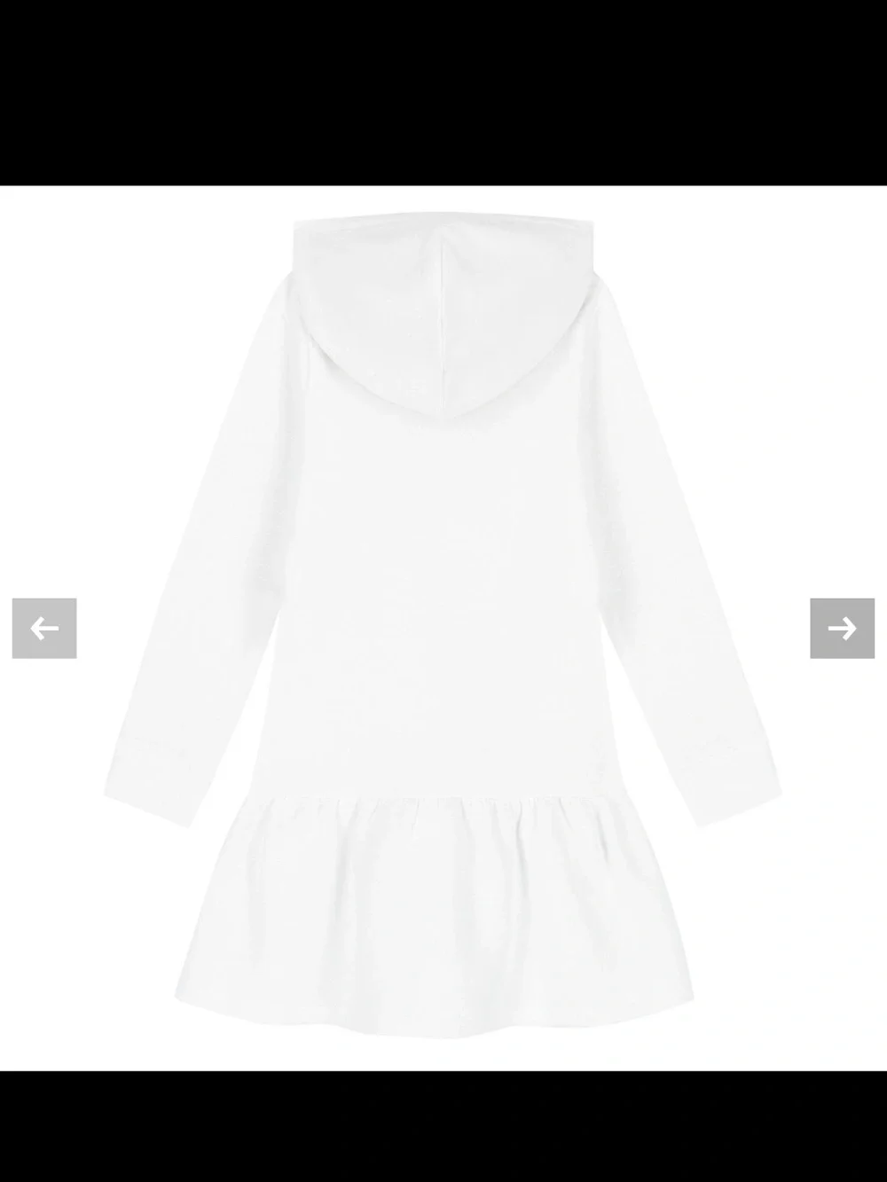 Ralph Lauren White Hoodie Dress with Multicolor Polo Pony Size -16 Girls